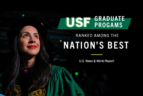 Nearly two dozen graduate programs at USF considered among the best in America